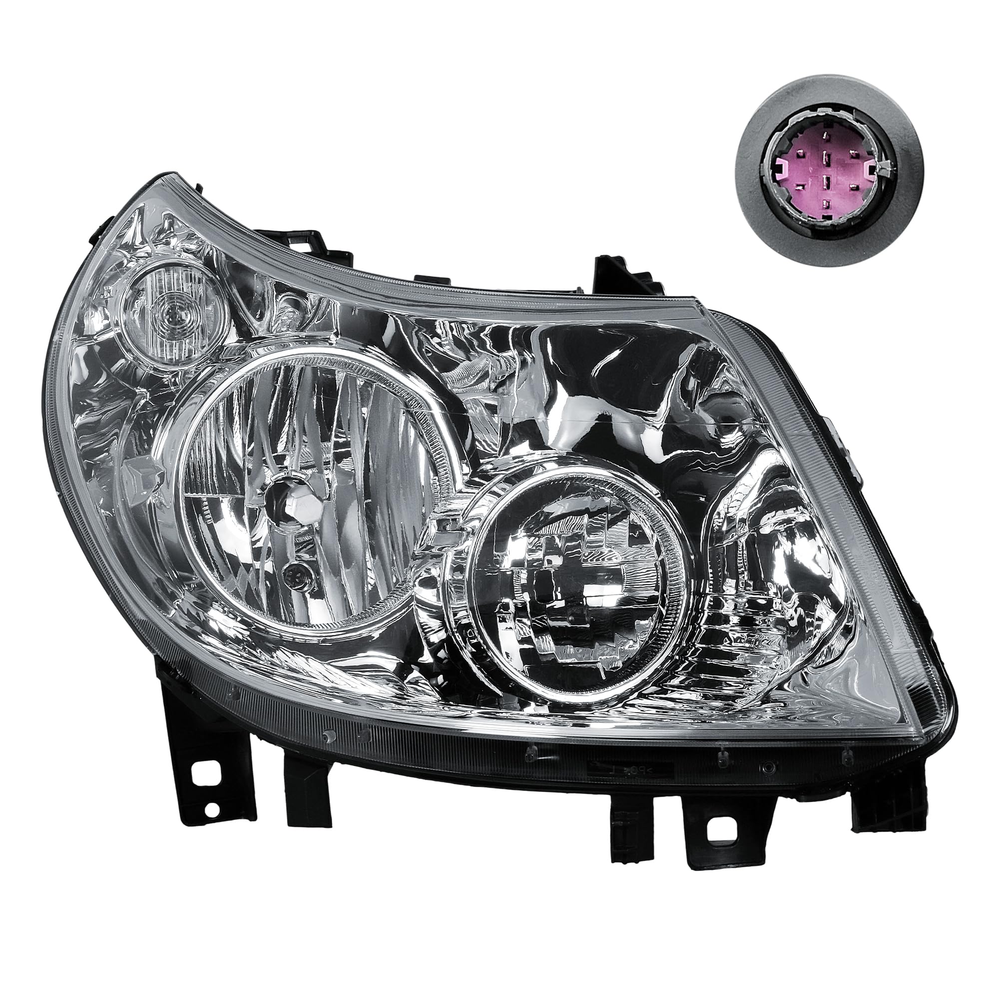 LONGLING Phare droit (côté passager), phare avant avec moteur, pour Fiat Ducato, Citroën Jumper, Peugeot Boxer 2011-2014