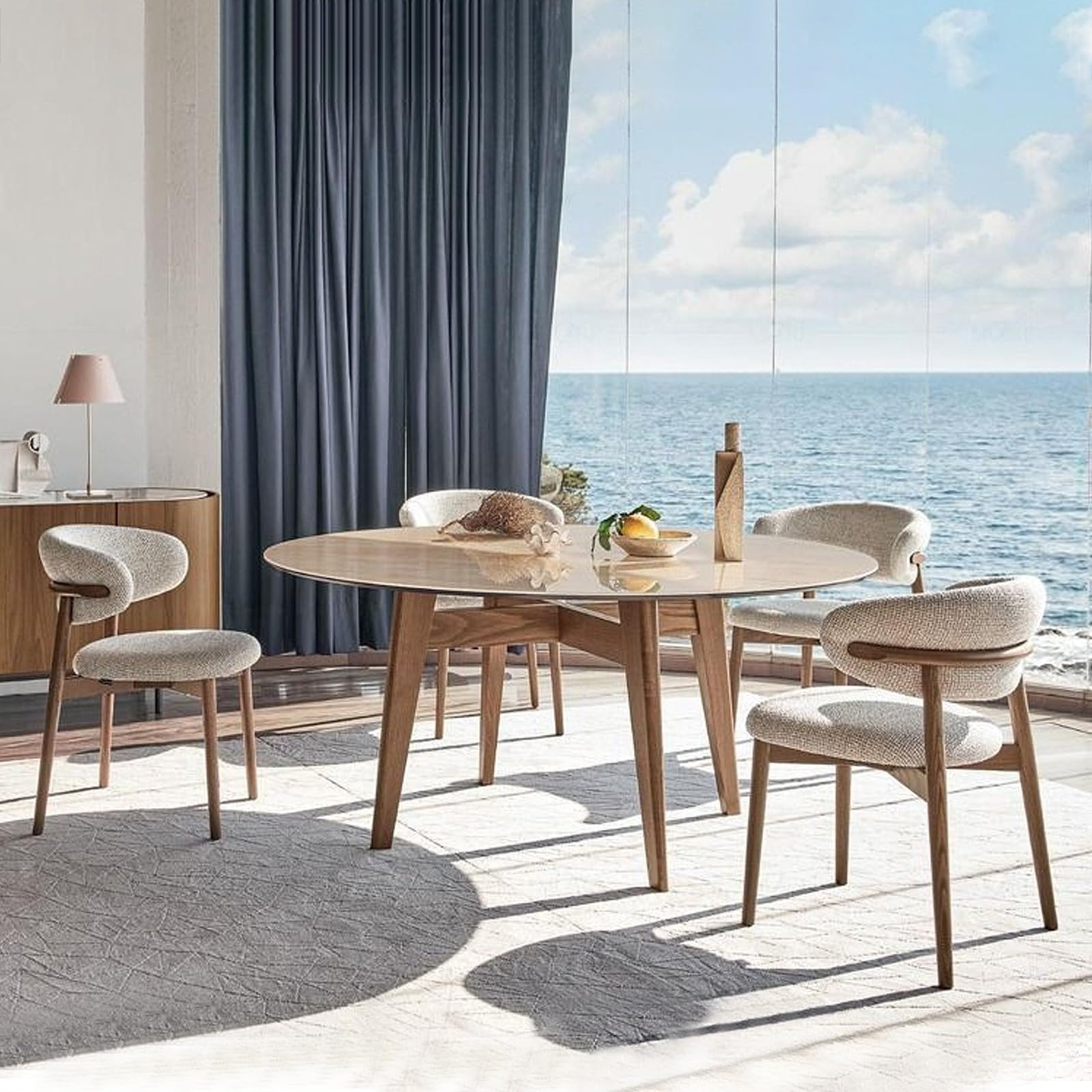 Juego De 2/4/6 Sillas De Comedor Modernas De Madera con Respaldo para Cocina, Sala De Estar, Dormitorio Y Restaurante 2 Pcs