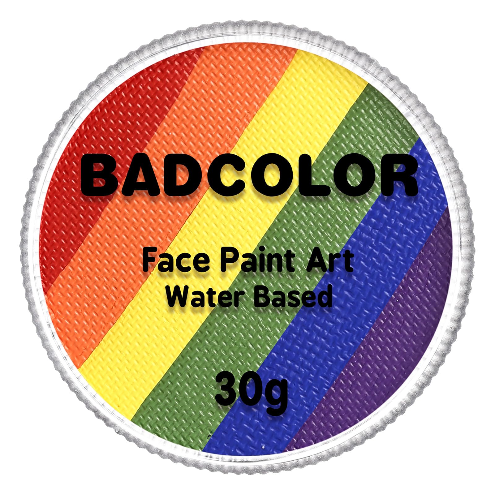 Pride Flag Face Body Paint, Rainbow Face Painting Kit for LGBT Gay Lesbian Pride Day Parades LGBTQ Celebrations Party, Water Based Facepaint for Kids Adults Halloween Cosplay Art Costume SFX Makeup