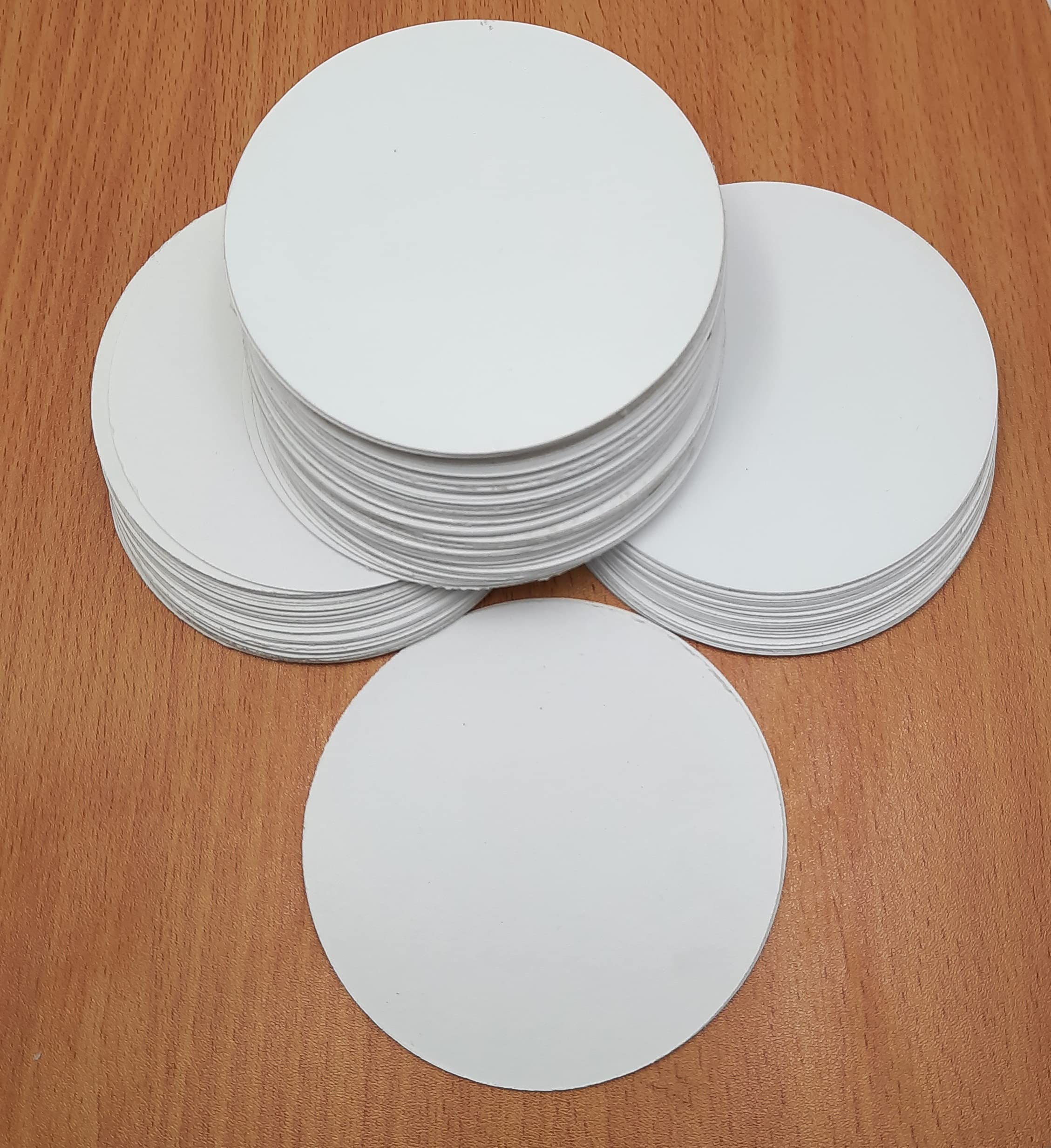 Paper Coaster Set with Simple & Elegant Design which Round Coaster (Color White Size 3.6 INCHX3.6 INCH) Pack of 200