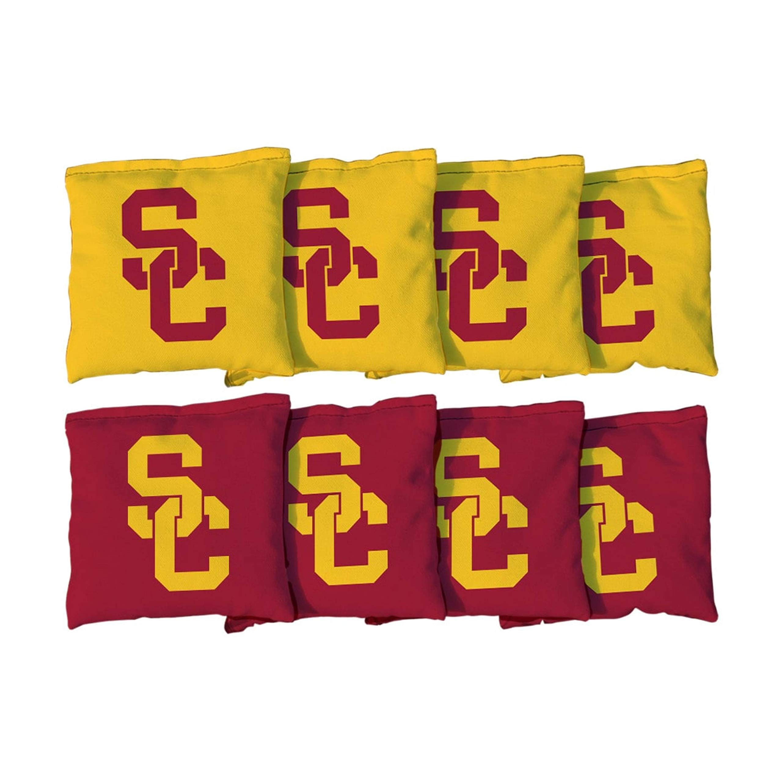 Victory Tailgate NCAA Collegiate Regulation Cornhole Game Bag Set (8 Bags Included, Corn-Filled) - Southern California Trojans