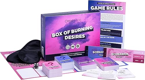 OpenMity Box of Burning Desires - Divertido y romántico juego de dormitorio para pareja para una cita nocturna - Gran regalo de San Valentín,