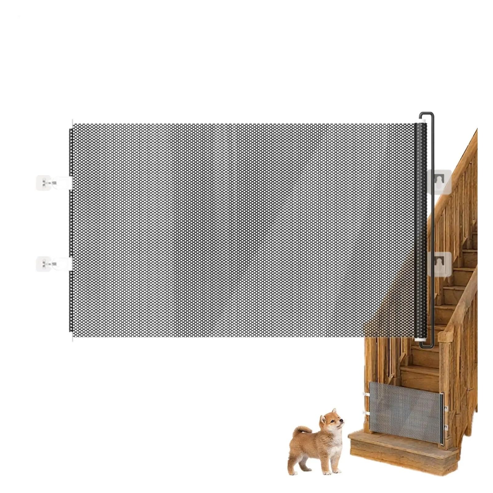 Cancelletto Estensibile Cancello di sicurezza for animali domestici retrattile largo