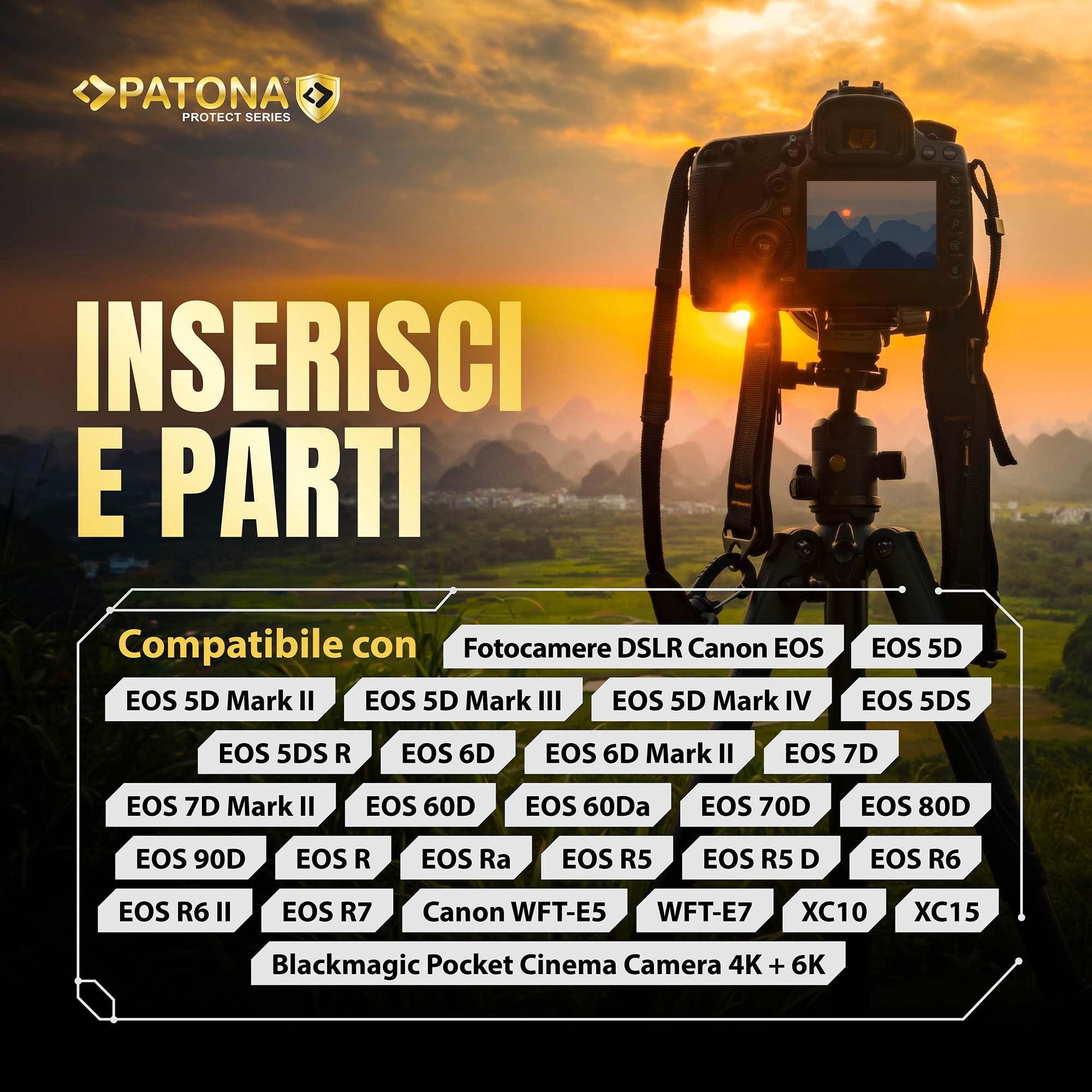 PATONA 2x Protect Batteria LP-E6P 2600mAh 6A – pronta per 8K, per Canon EOS R5 Mark II & R5C – sostituisce LP-E6P LP-E6NH LP-E6N LP-E6 – compatibile con R6 R6II R7 5D IV 90D – guscio V1
