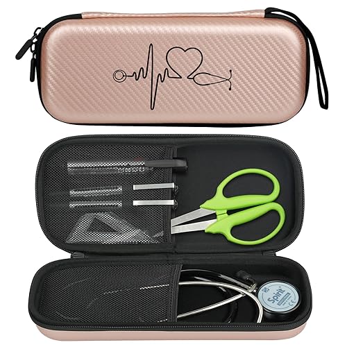 Funda para estetoscopio 3M Littmann Classic III, estuche de transporte para estetoscopio para regalo de enfermera, soporte de viaje ligero para