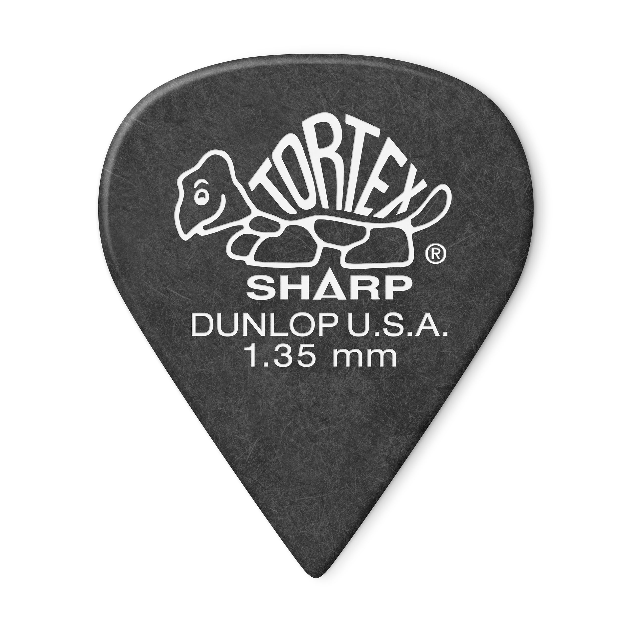 Dunlop 412 Plektren TORTEX SHARP black 1.35 mm