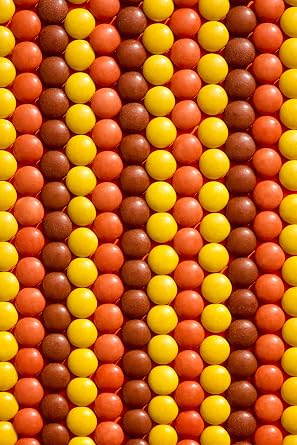 Reese's Pieces, 10er Pack 10 x 90g - Der Kultsnack aus den USA, cremige Erdnussbutter in leckerer Knusperhülle ohne künstliche Farbstoffe und Aromen