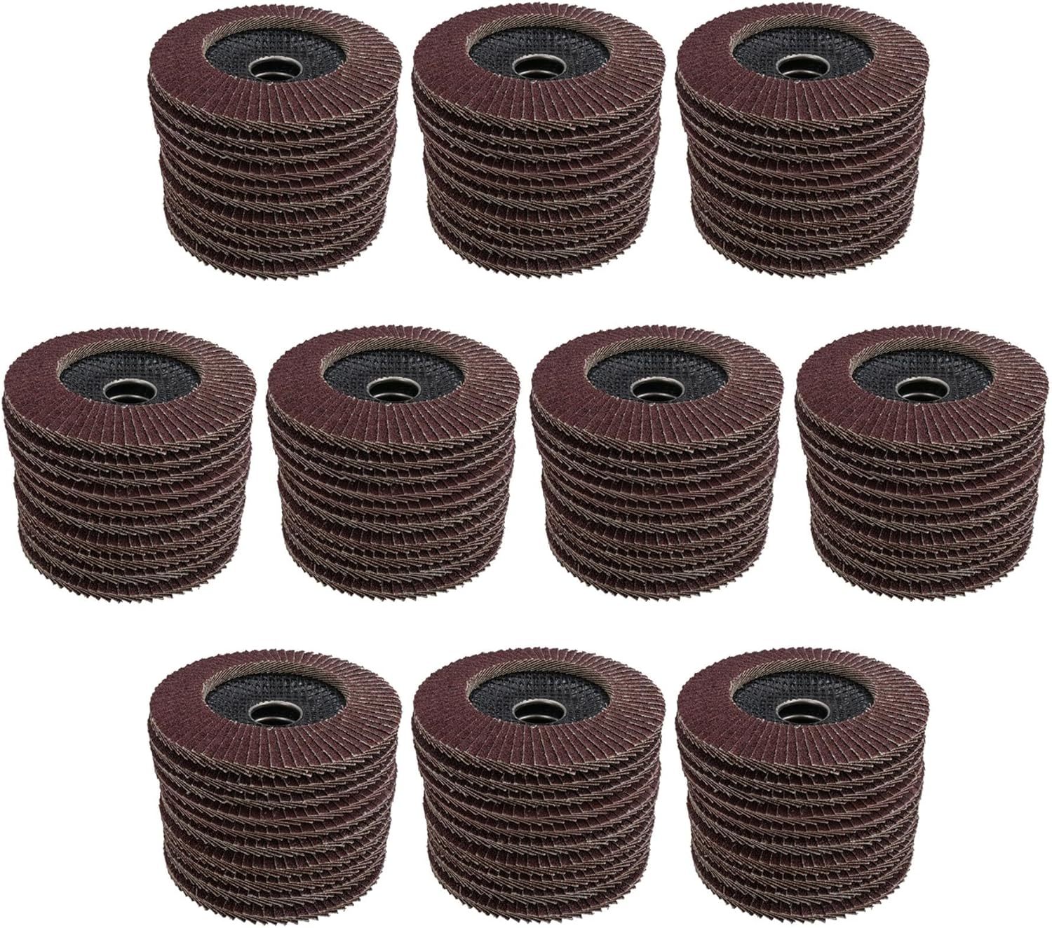 100 x Flap Discs 40 Grit Angle Grinder 4.5" (115mm) Flat Sanding Grinding AU025