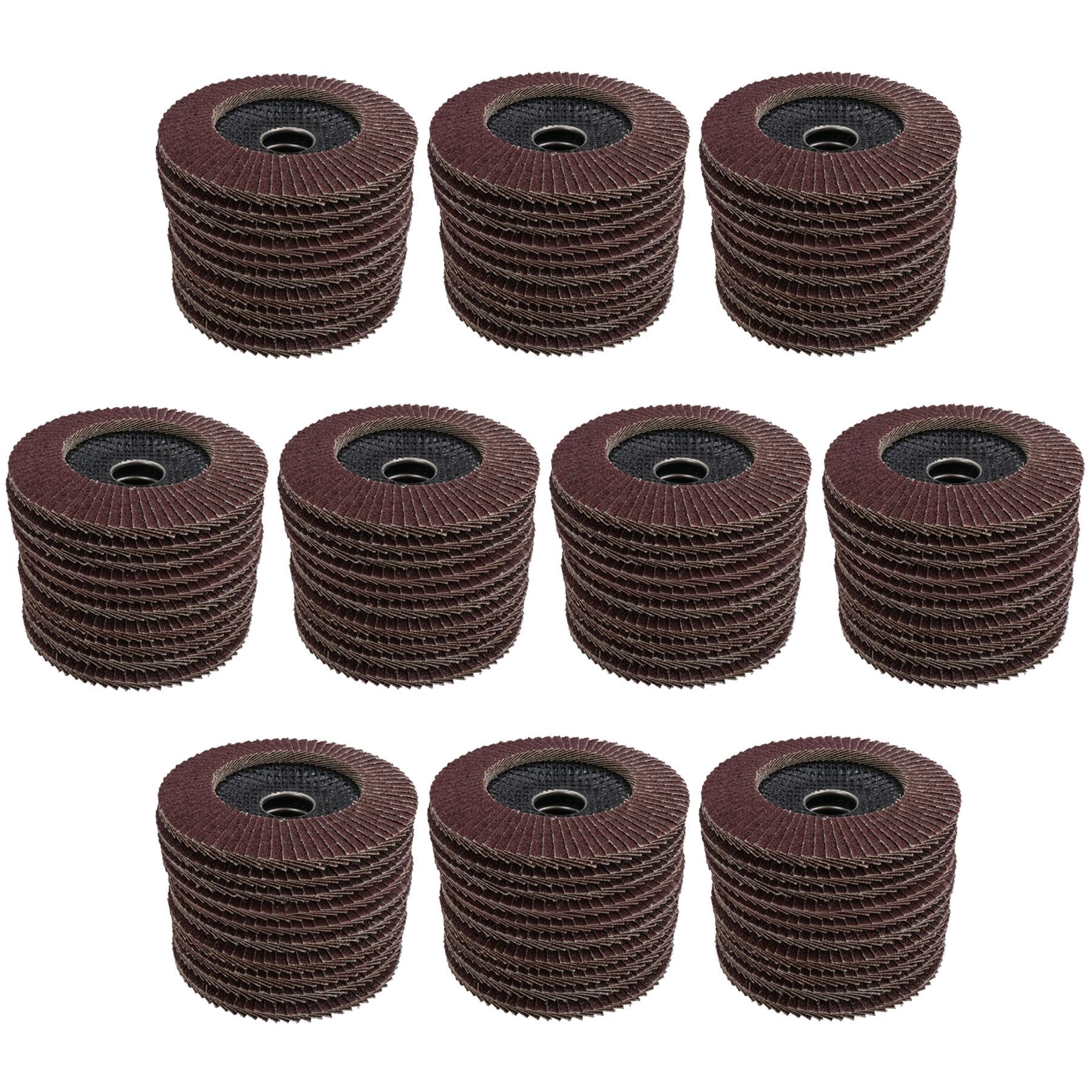 100 x Flap Discs 40 Grit Angle Grinder 4.5