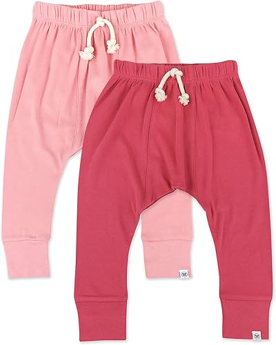 HonestBaby Pantalones deportivos unisex para bebé, 100 % algodón orgánico, para bebés y niños pequeños, unisex