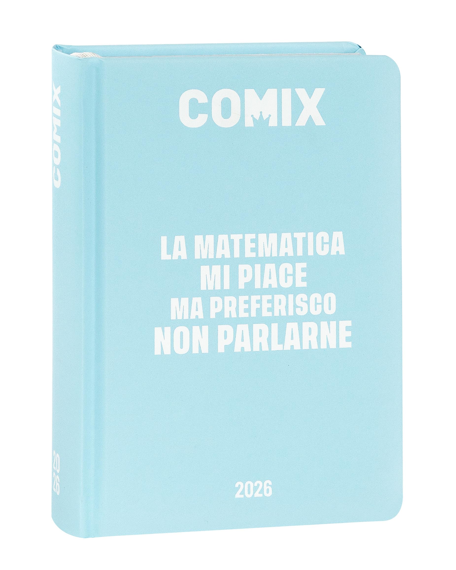Comix - 16 Month Daily Diary, School Diary 2025-2026, with Hardcover, Ideal for Middle and High School, 13 x 17.8 h cm, Light Blue