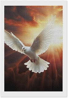 FekiLoot 5D Diamond Painting Kits for Adults Beginners Dove Sun Art DIY Diamond Art Kit Gem Painting Round Full Drill Diamond Dots Gem Art Crafts for Home Wall Decor Gifts 8"x12"