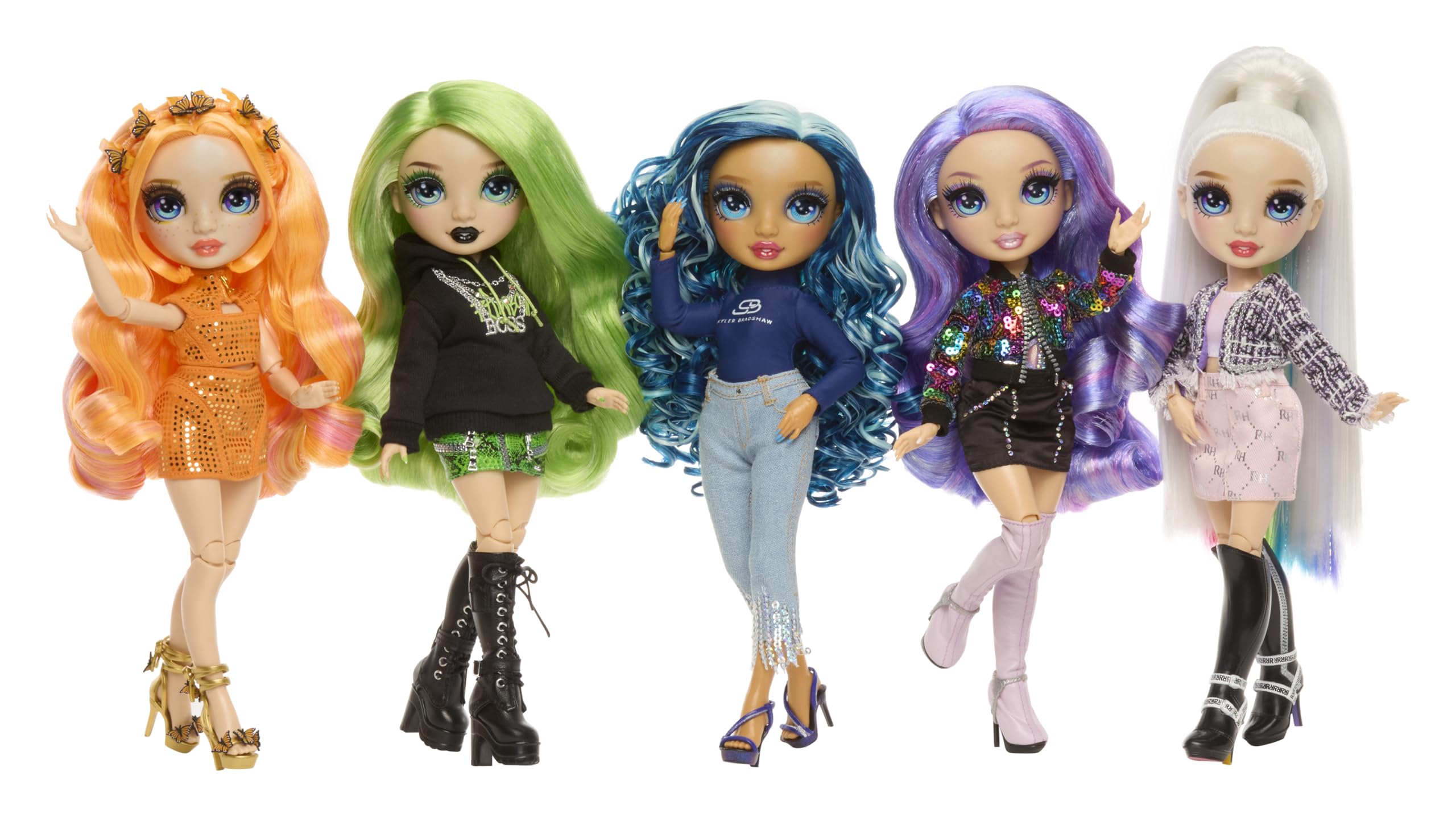 RAINBOW HIGH Style Icons Poppy - Poupée de 28 cm avec de Longs Cheveux Brossables, Dotée d’Une Deuxième Tenue Assortie et d’Une Deuxième Paire de Chaussures, Articulée, avec 13 Points d'Articulation