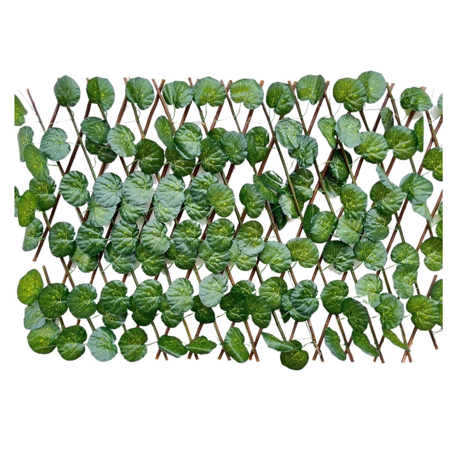 Luoaxinn 70Cm Begonia Leaves Expandable Trellis Simulation Fence Outdoor Courtyard