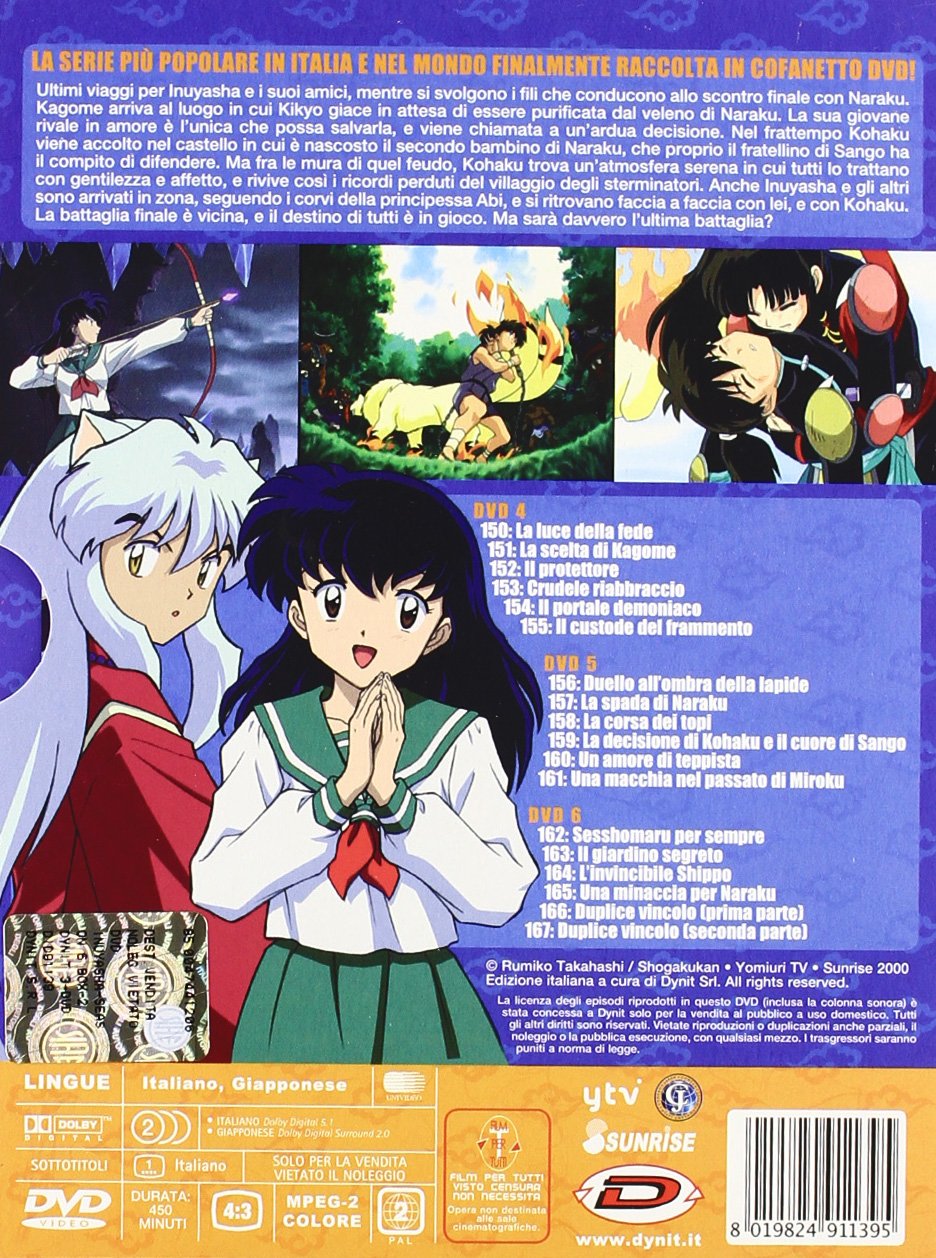 Inuyasha Stg.6 Pt.2 (Box 3 Dvd)