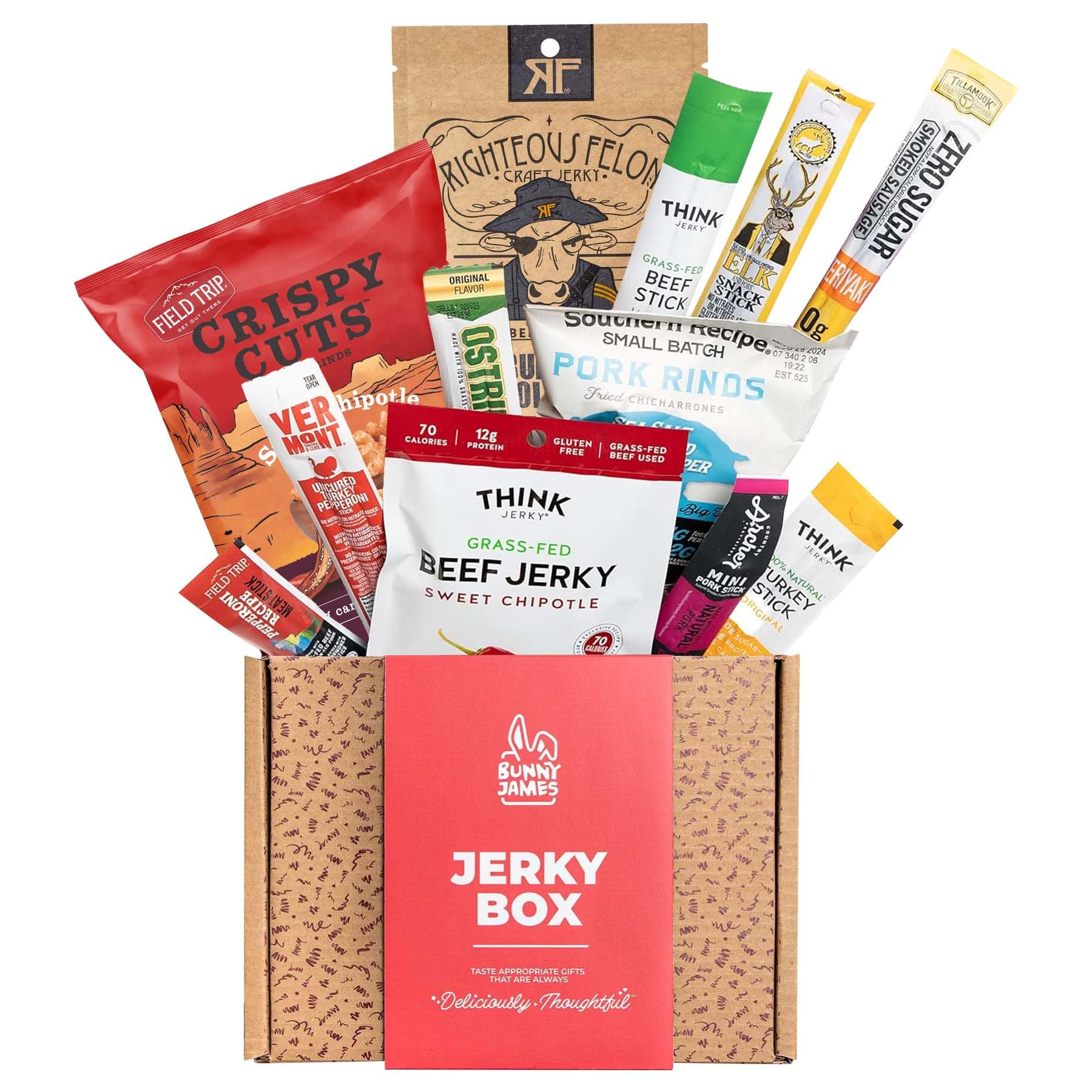 Beef Jerky Gift Basket For Men - Exotic Jerky Variety Pack, Delicious Protein-Packed Snack Box for Dad, Husband - Birthday, Holiday Food Treats for Adults - Unique Food Gifts for Men Who Want Nothing