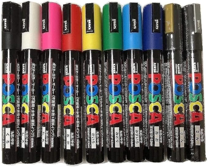 Posca Colouring PC-5M Marker, 10 Stück