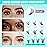 Lash Clusters Wispy 280PCS Eyelash Extension 60D Cluster Lashes Individual Lashes DIY Lash Extension Natural Look Cluster Eyelash Extensions Soft False Eyelashes at Home for Beginners(14mm)