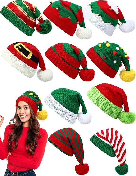 Hoeden van de kerstman illustraties | Gratis Vector