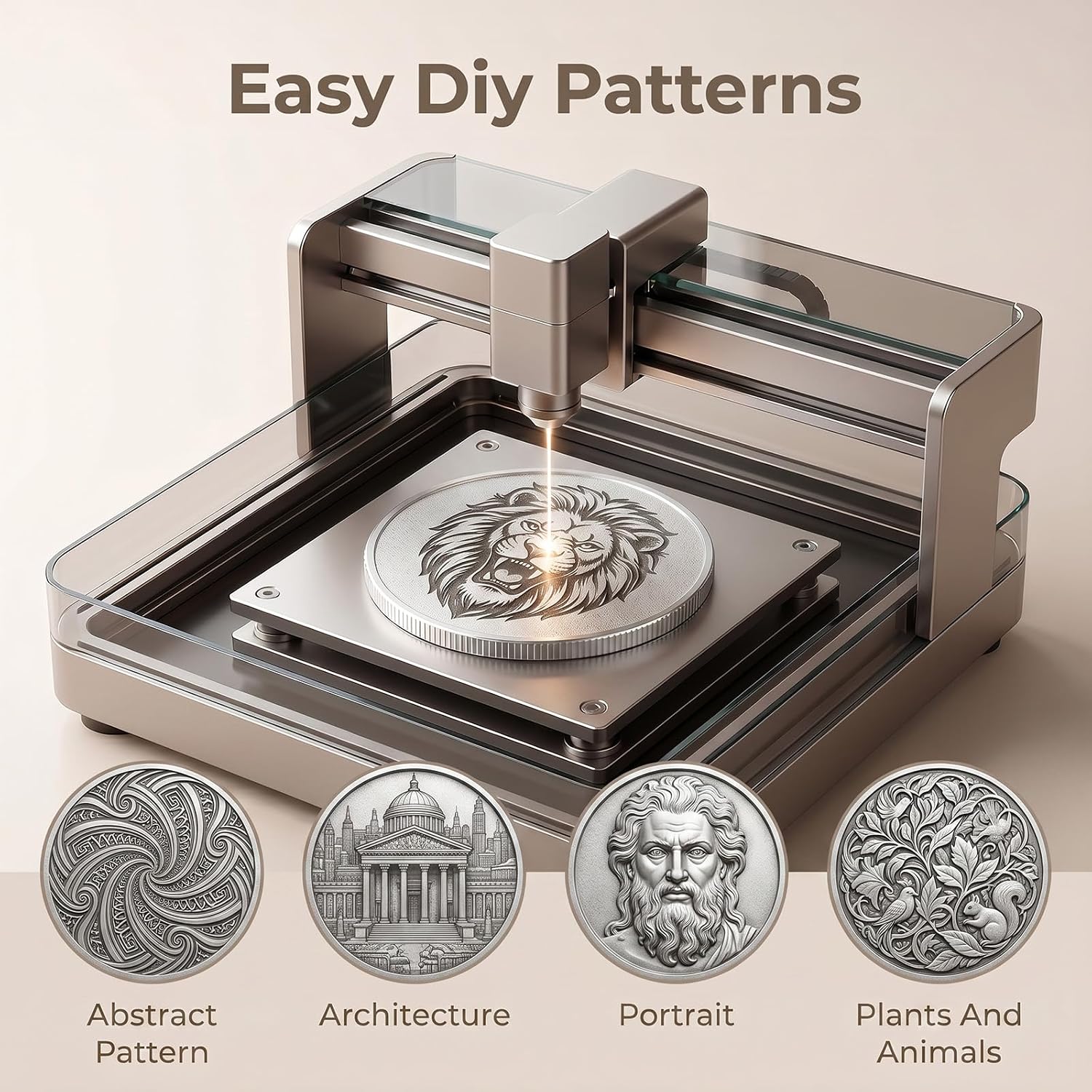 24 Pcs Blank Challenge Coins, Iron Coin Blanks for Laser Engraving