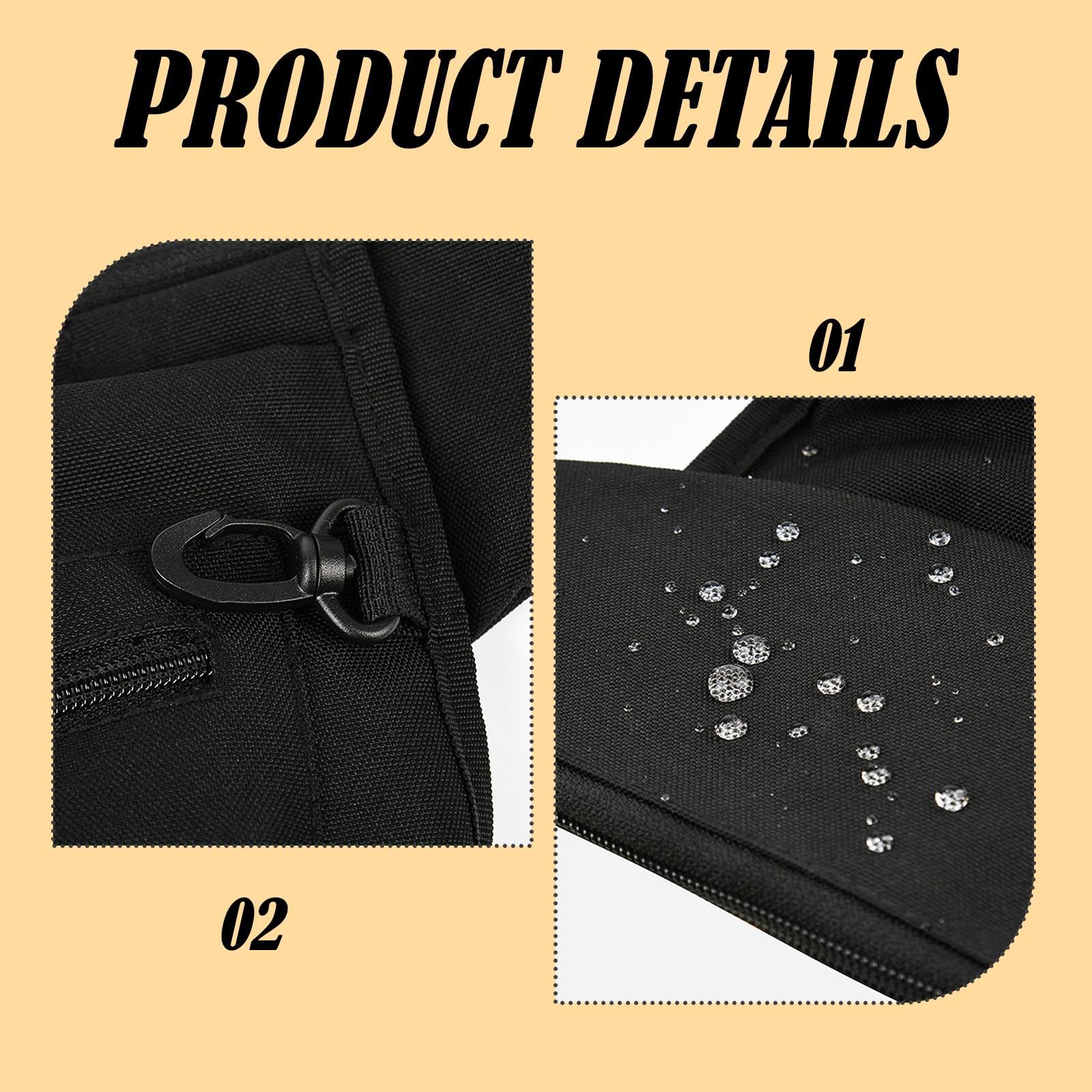 Pochette à Friandises pour Chien, Sac à Multi-Poches, Léger, Idéal pour Les Promenades et L'entraînement Canin en Extérieur, Noir