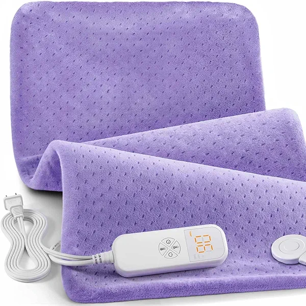Heating Pad for Back Pain Relief, 33"x17" Electric Heating Pad for Shoulder, Neck, Cramp, Menstrual Pain, Christmas Gifts for Women Men Mom Dad-6 Heat Settings and Auto-Off, Moist/Dry Heat p