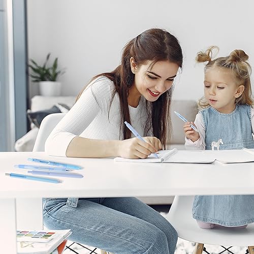 Miniatura 6 de Ddaowanx Juego de 12 bolígrafos de tinta de gel, 11 paquetes de bolígrafos de tinta con 1 paquete de resaltadores, bonitos bolígrafos de escritura