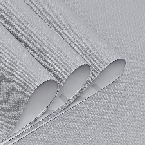 Miniatura 6 de WENMER Papel adhesivo gris de 23.6 x 118 pulgadas, papel tapiz gris mate, papel tapiz autoadhesivo con textura gris, extraíble para paredes de