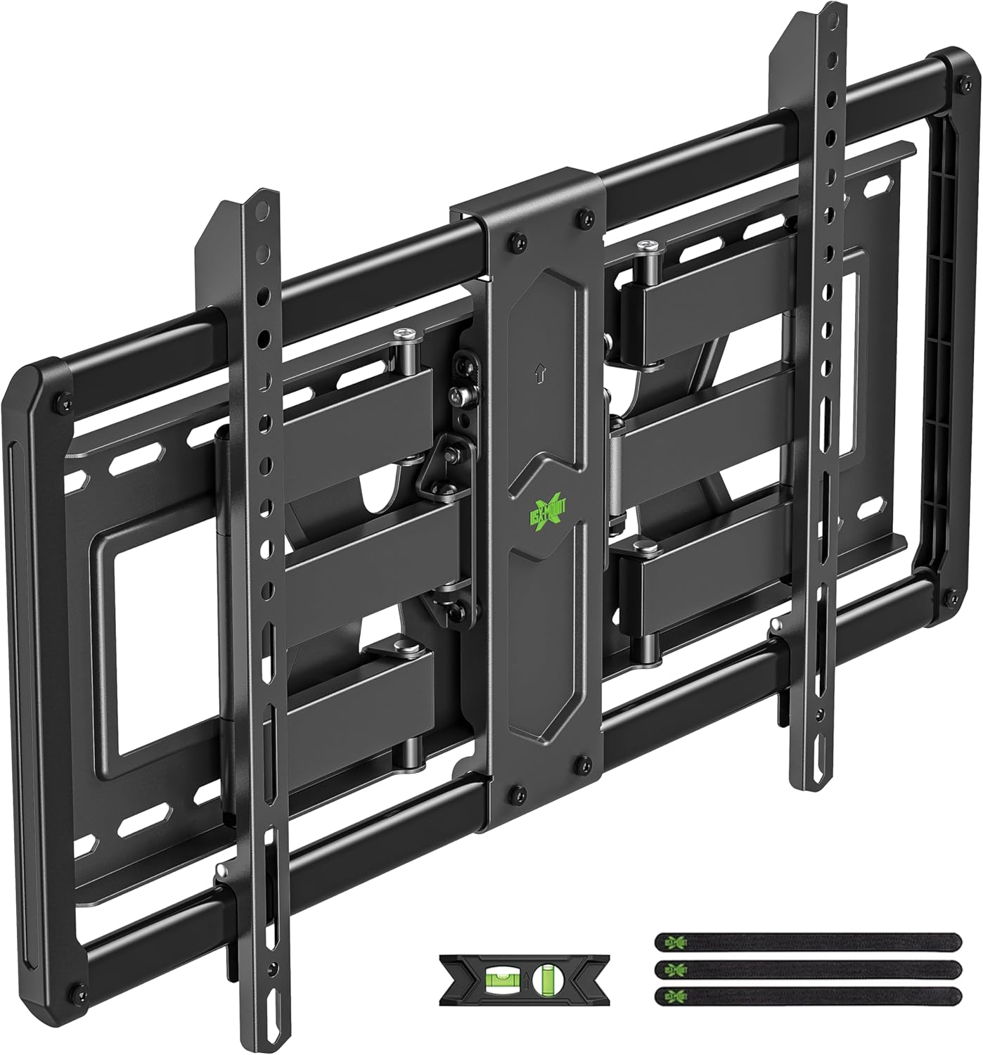 USX MOUNT Low Profile Full Motion TV Wall Mount for 37-90 Inch TV, Ultra Slim TV Mount with Swivel and Tilt, Wall Mount TV Bracket with Articulating Dual Arms, Fits 24inch Studs,Max VESA 600x400mm Ultra Slim 37-90"tv mount&24"wood stud
