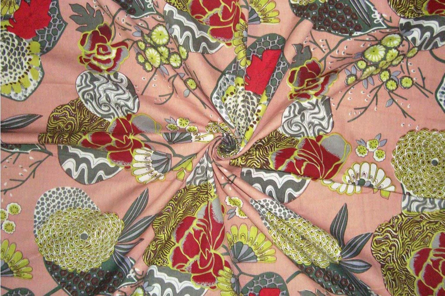 Marusthali 100% Cotton Making Fabric Exclusive to Jaipuri Sewing Fabric Craft Cotton Fabric Art Work Cotton Fabric 5 Metre for Indian Fabric Sewing by the Metre