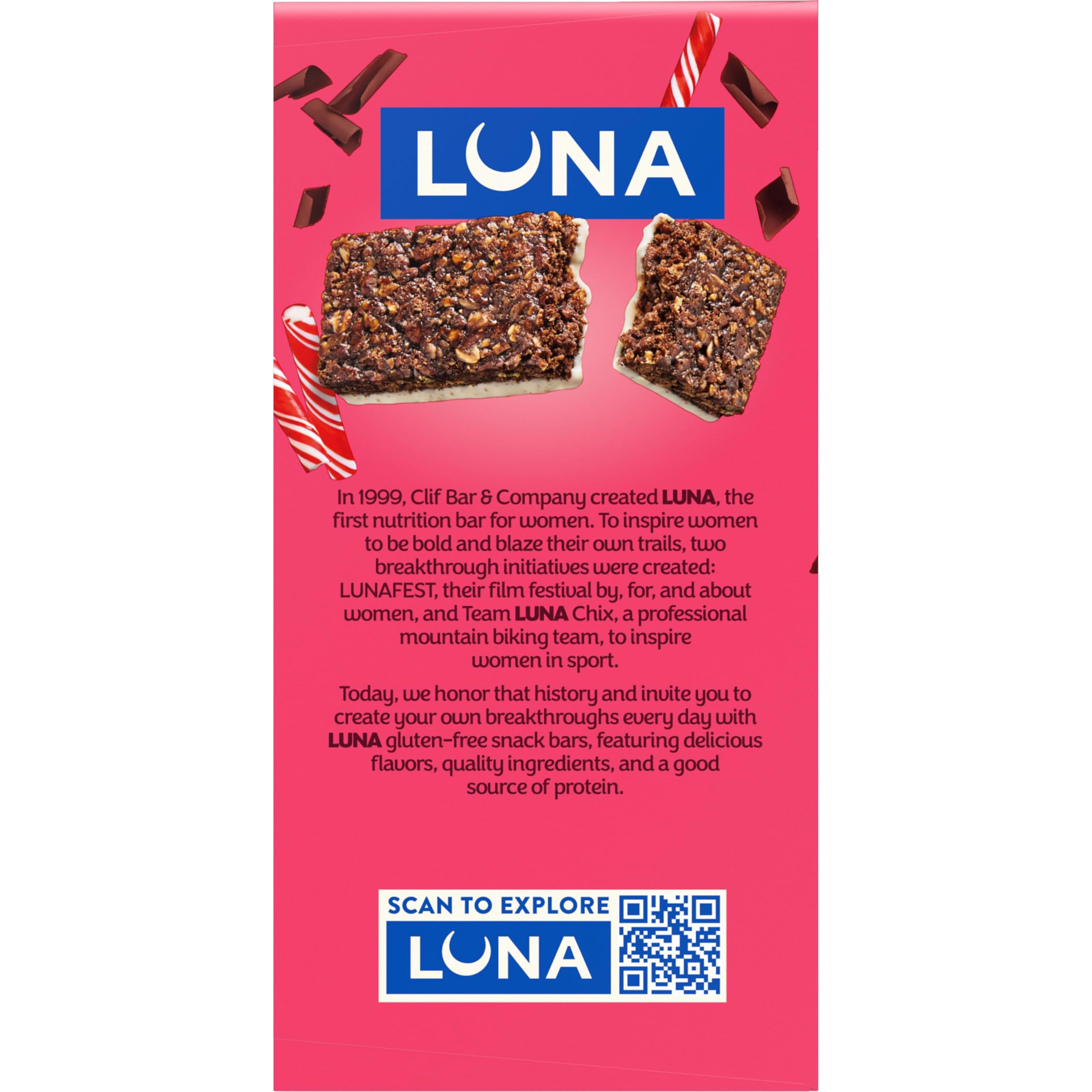 LUNA Bar Chocolate Peppermint Stick, Gluten Free Snack Bars, 12ct — Amazon image 15