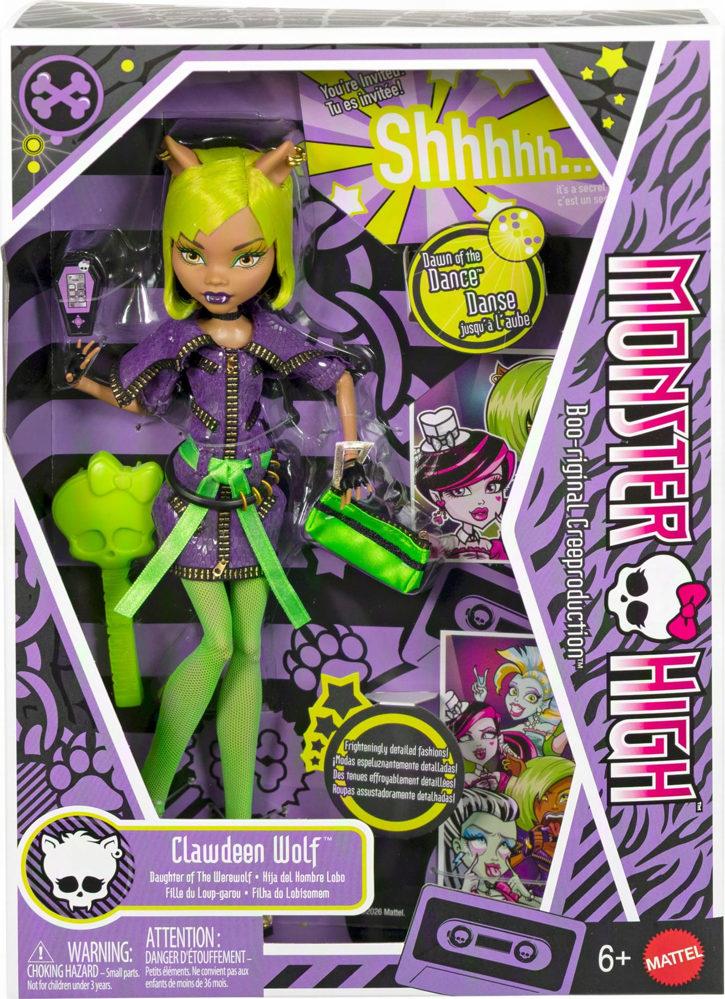 Monster High Dawn of the Dance Clawdeen Wolf Lalka Reprodukcja