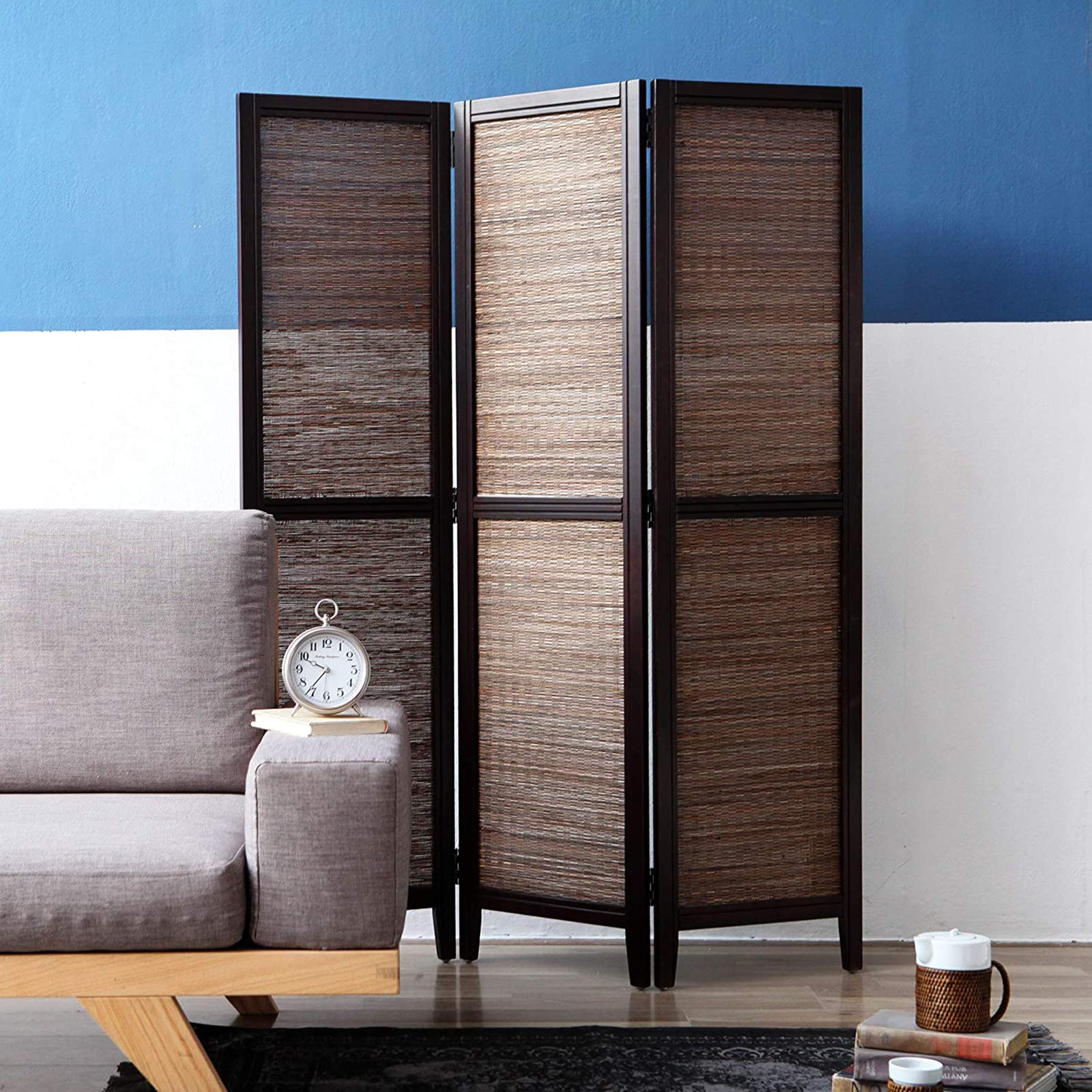 Buy Livinia Papaya Room Divider, Folding Room Divider Screens, 3Panel