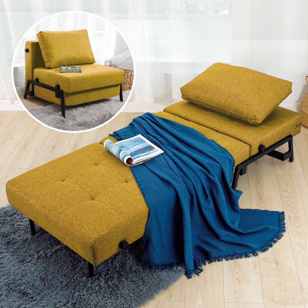 Buy Vonanda Sofa Bed, er Convertible Chair MultiFunction Guest Bed
