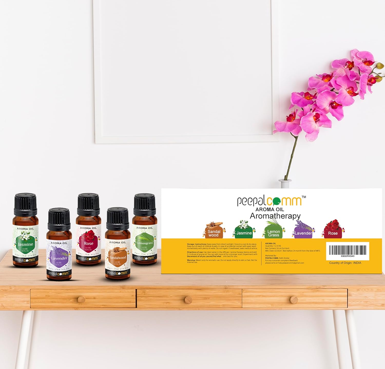 100% Pure Aroma Oils for Diffuser Set of 5 Fragrance Scent – Rose, Lavender, Lemongrass, Jasmine, Sandalwood – Best for Home Office, Cool Mist Large Rooms, Bedroom, (Each 10ML | Floz 0.33) 100% Pure Aroma Oils for Diffuser Set of 5 Fragrance Scent – Rose, Lavender, Lemongrass, Jasmine, Sandalwood – Best for Home Office, Cool Mist Large Rooms, Bedroom, (Each 10ML | Floz 0.33)