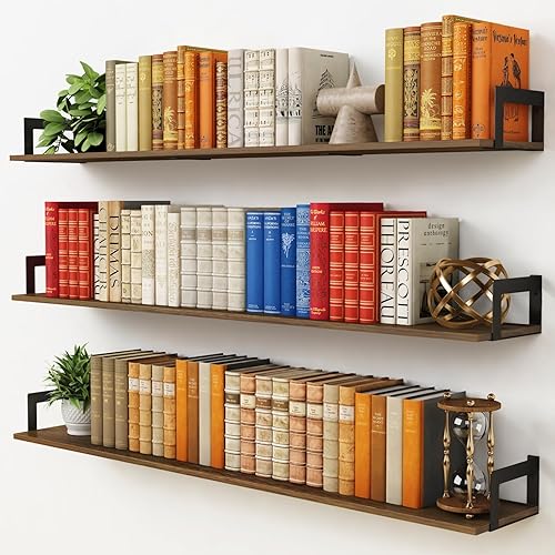 Large Floating Shelves for Wall 48 Inches Long Set of