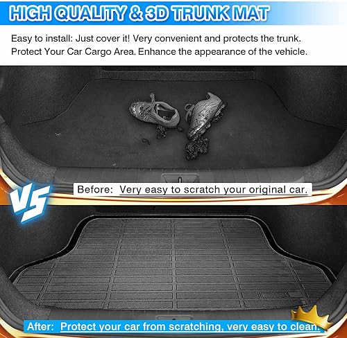 Miniatura 6 de Cartist Ajuste personalizado para revestimiento de carga Nissan Sentra 2020 2021 2022 2022 2023 2024 Accesorios para todo tipo de clima, alfombrilla