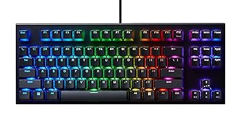 Amazon.com: Realforce GX1 黑色TKL RGB 雙拍ABS 機械鍵盤(Topre