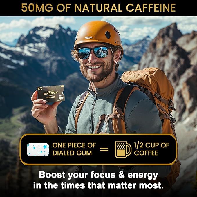 Dialed Energy Caffeine Gum - Chicle - Surtido - 48 unidades miniatura 8