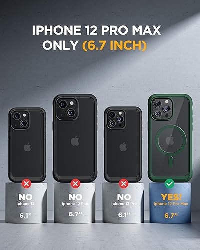 Miniatura 396 de Miracase Glass Series - Funda para iPhone 11 de 6.1 pulgadas, funda resistente de cuerpo completo mejorado con protector de pantalla de vidrio Negro