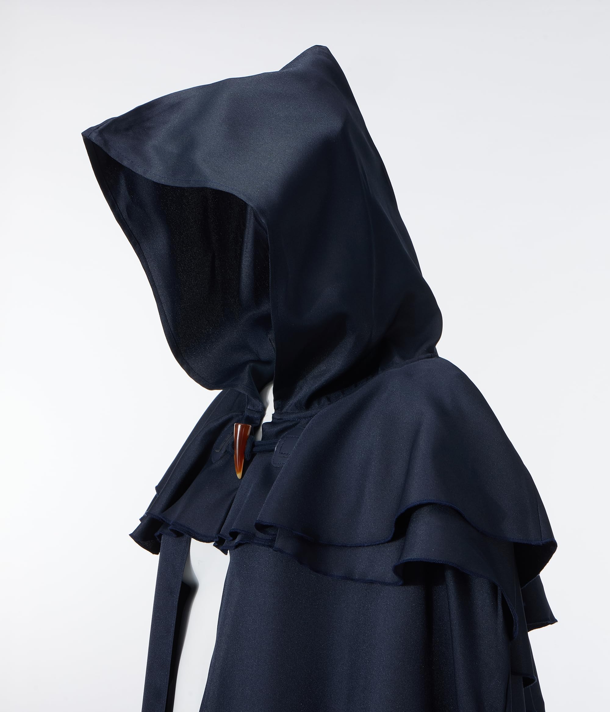 Regenboog Hooded Renaissance Cape for Women Men,Adult Medieval Cloak,Viking Cloak with Viking Sword Necklace, Blue, 59inch/150cm - Image 4