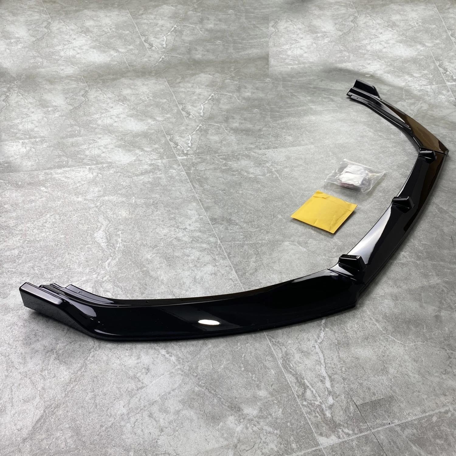 Coche Frontal Alerón Divisor Lip Para Seat Para Leon MK2 1P Para FR Para S/T Para TSI Facelift 2009-2012 Tuning 3 Piezas Parachoques Delantero Negro Brillante Alerón Faldón Lateral Parachoques Delante