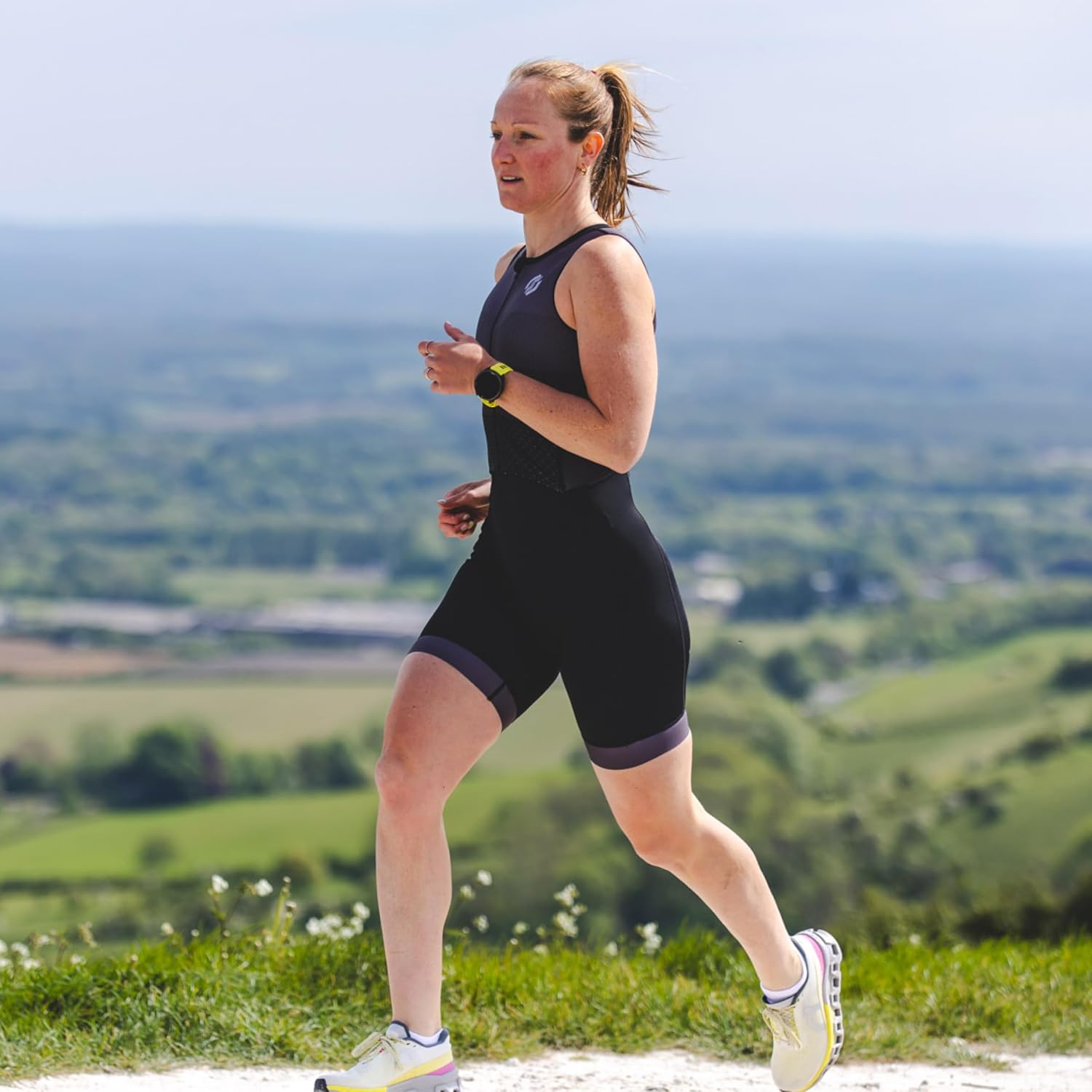 Triathlon Suits Women - Elite Sleeveless Trisuit for Swim Bike Run | Quick-Dry Breathable Sleeveless Tri Suit Women with Comfy Chamois Pad, Pockets & Compression for Ultimate Freedom of Motion