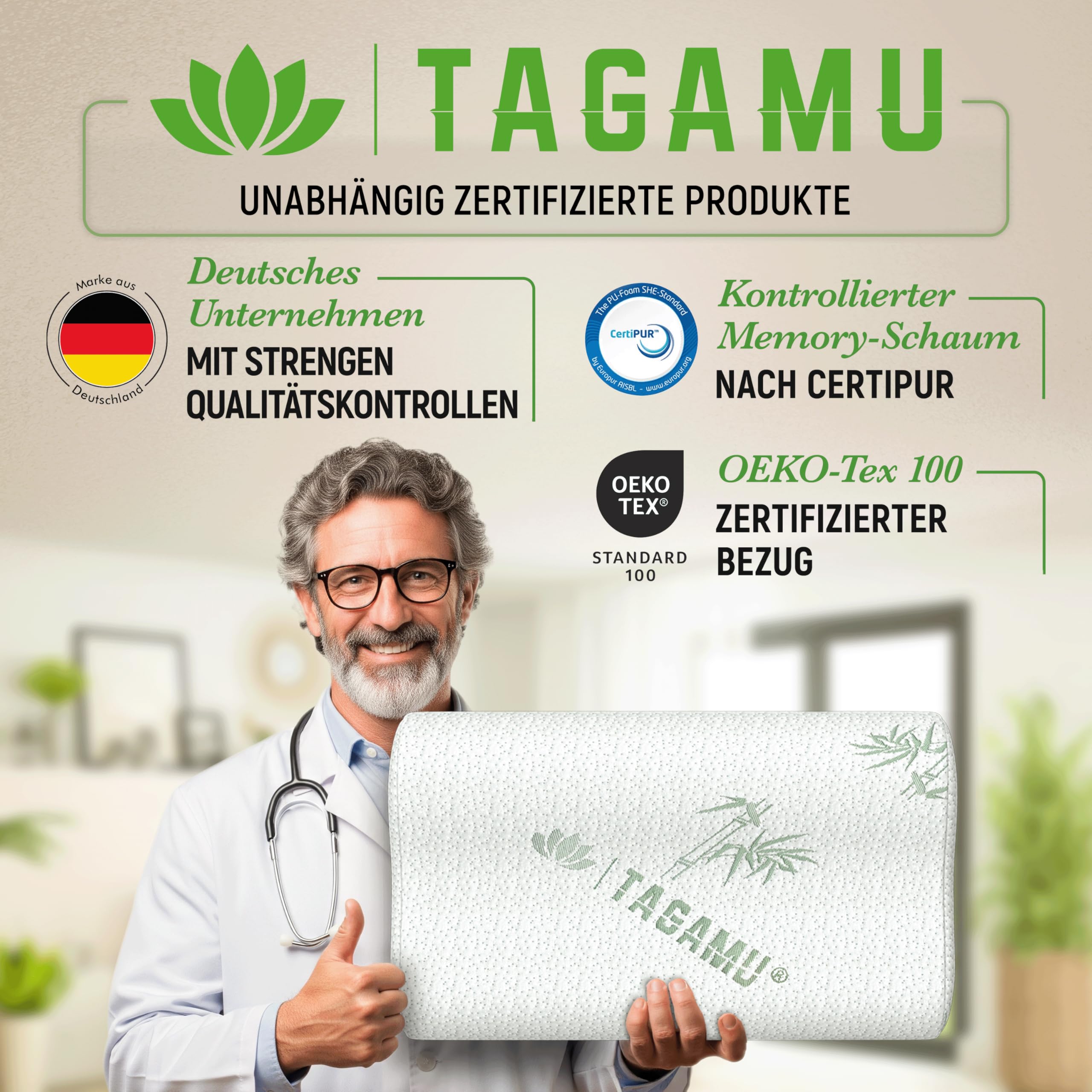 Orthopädisches Nackenstützkissen Memory Foam Seitenschläferkissen Höhenverstellbar