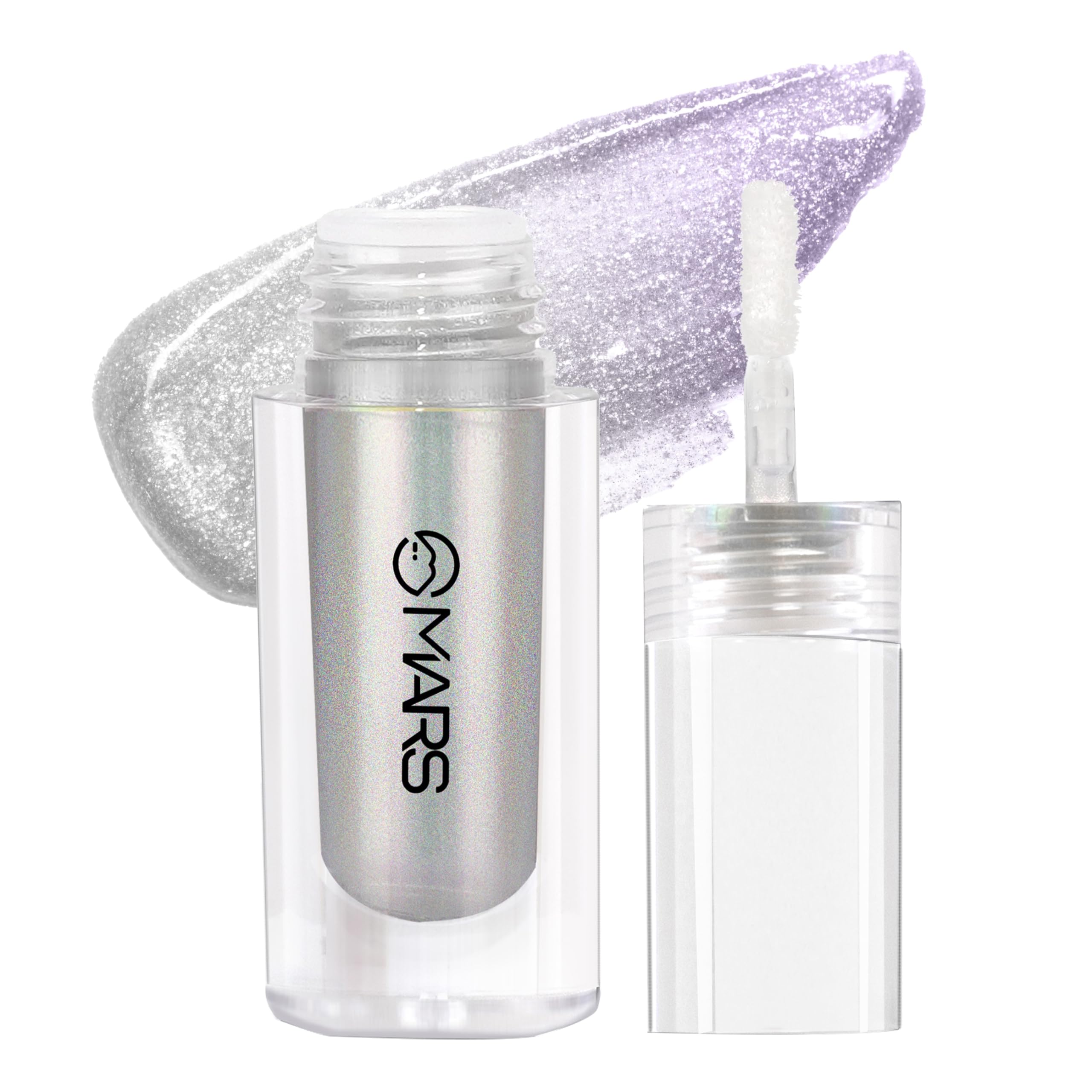 MARS Northern Lights Liquid Eyeshadow With Dual-Tone Chrome Effect | Liquid Shimmer | One Swipe Pigmentation | Smudge Proof | Light Weight Formula | 1.8ml (04-Icelandic Frost)