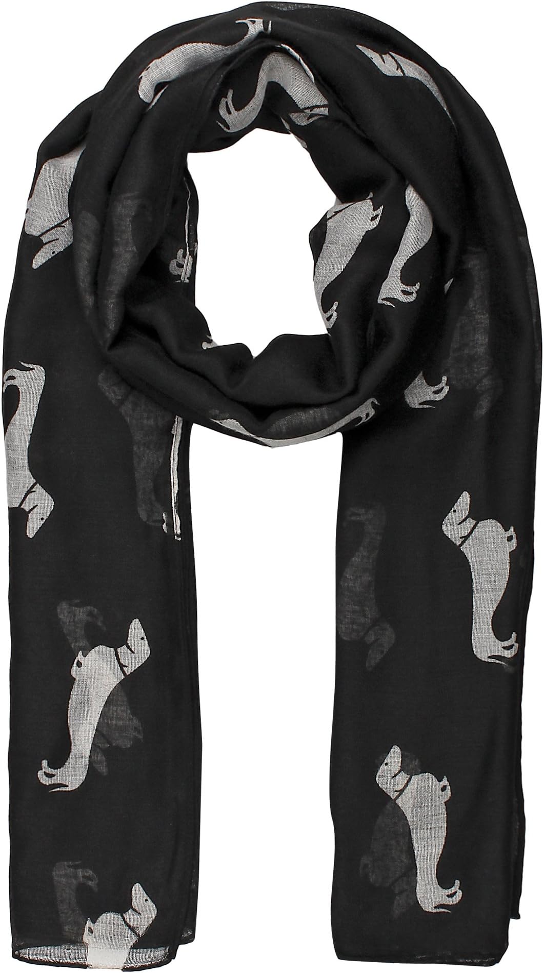 – Pug Dog, Dachshund Dogs, Spaniel Dog, Jack Russell Print Scarf - All Seasons Lovely Soft Scarf Wraps Shawl Scarves