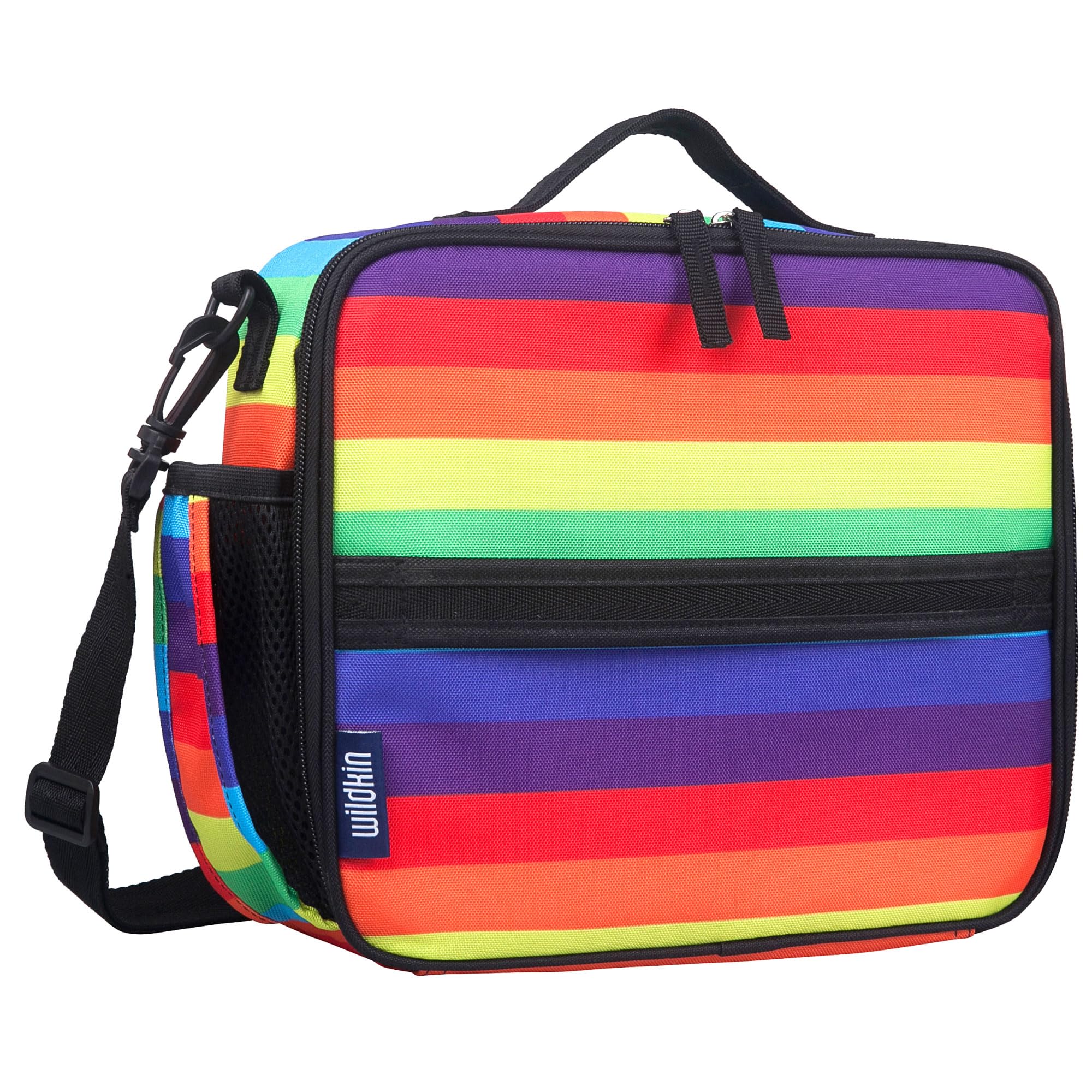 Wildkin ECO rPET Insulated Lunch Box for Kids, Rainbow Stripe