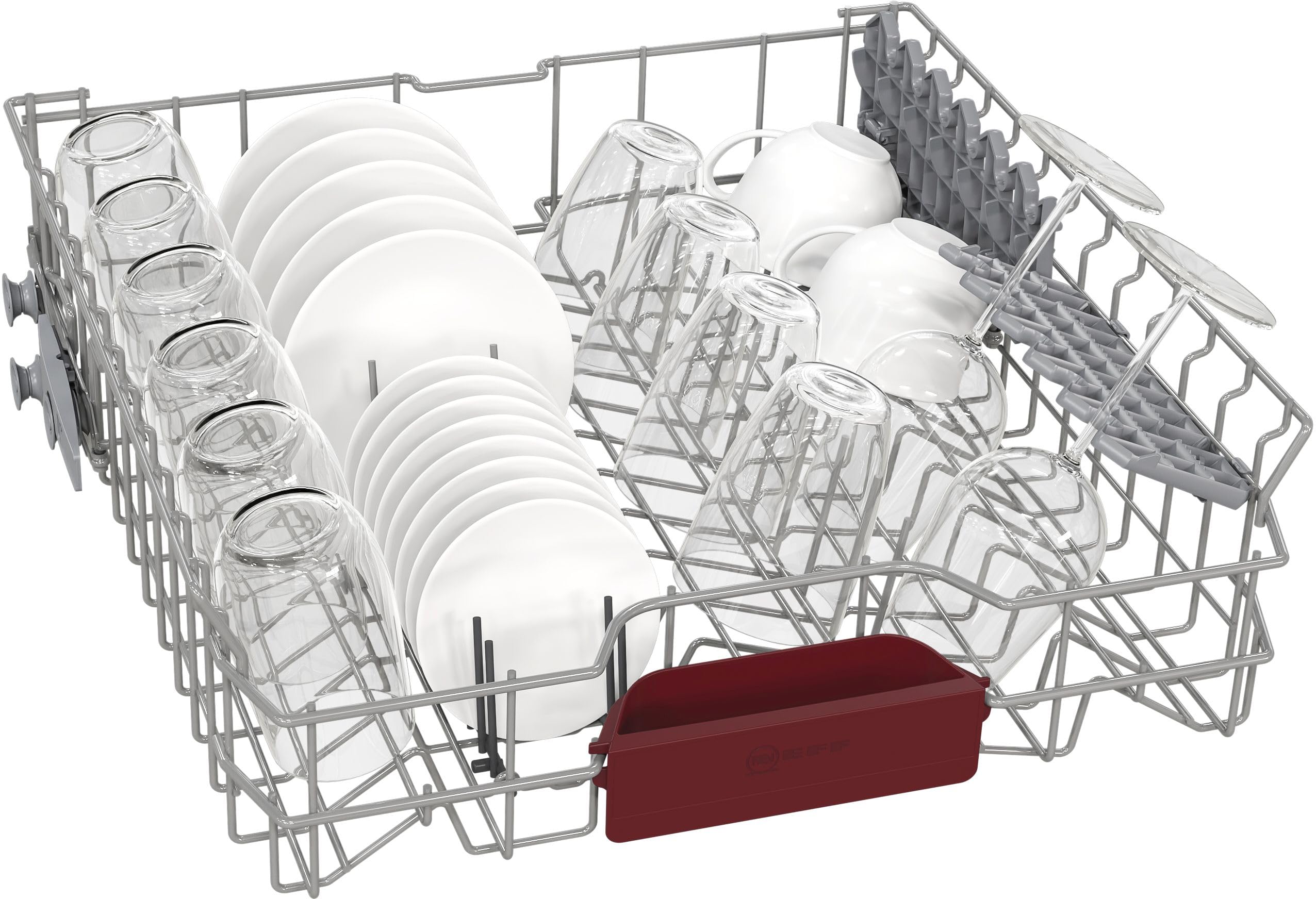 NEFF N 50 Smarter XXL-Geschirrspüler Vollintegriert 60 cm, S255EVX04E, Flex Besteckschublade, Programme Download, starke Reinigung mit Chef 70ºC, Smart Start, Open Dry, Aqua Stop, Info Light
