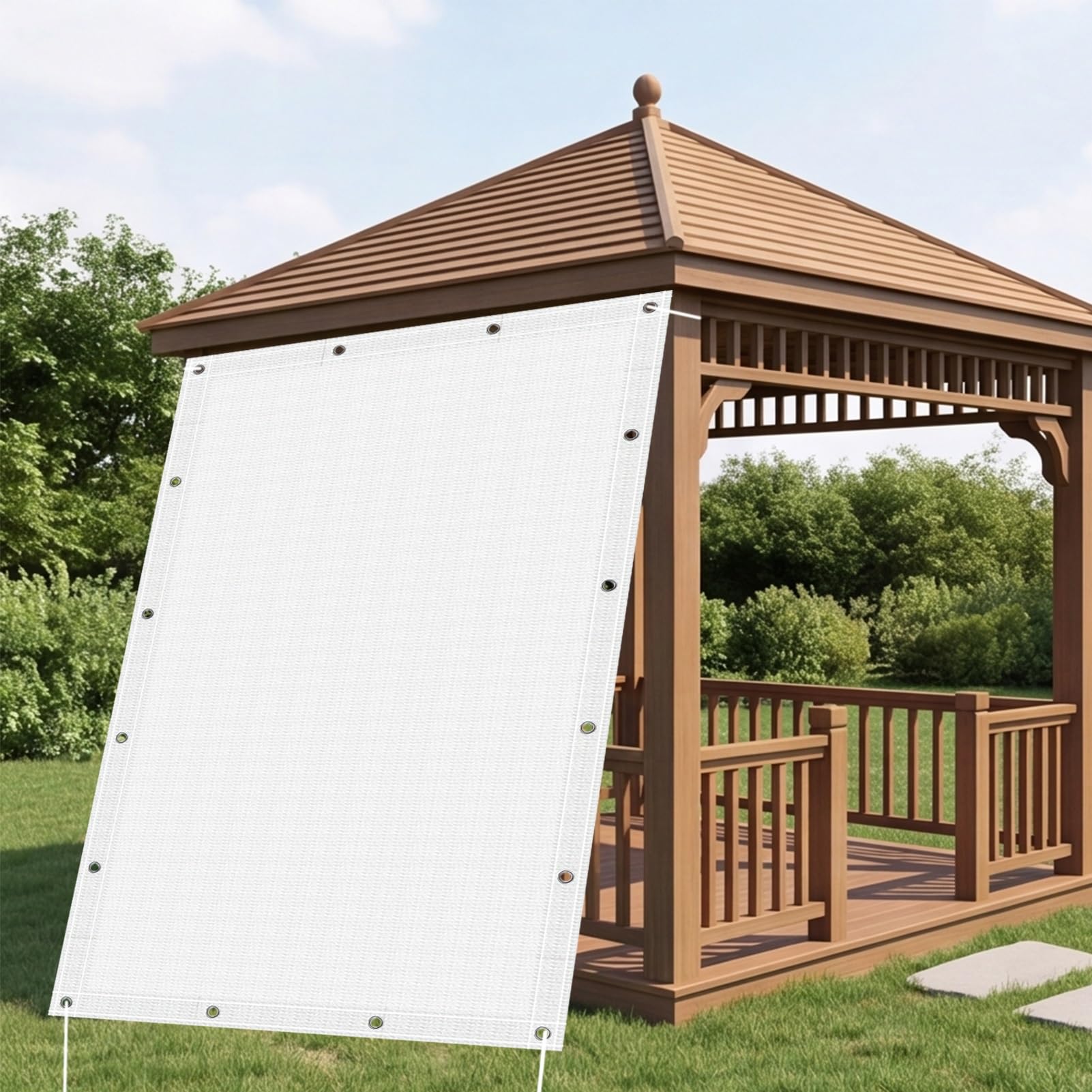 Tkanina przeciwsłoneczna 250 x 490 cm, 90% współczynnik zacienienia, ochrona przed promieniowaniem UV, do ogrodu, osłona przeciwsłoneczna, niestandardowy rozmiar i opcje kolorystyczne, na zewnątrz