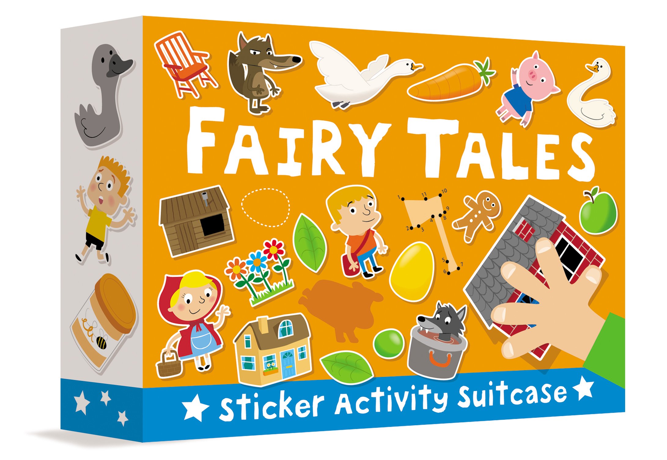 Sticker Activity Suitcase - Fairy tales (Hardback Book)